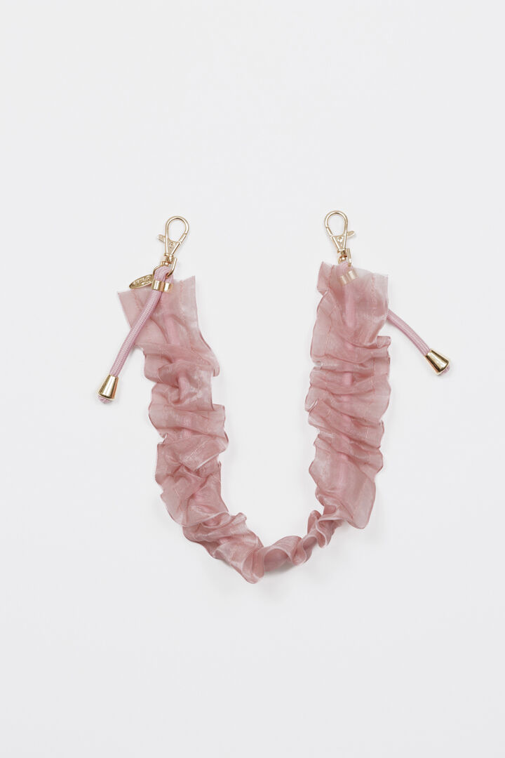  「FEDELE フリルオーガンジー ショートストラップ」|ストラップ|