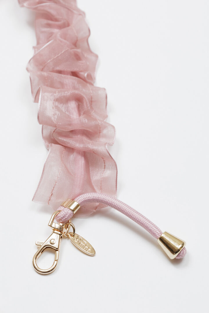  「FEDELE フリルオーガンジー ショートストラップ」|ストラップ|