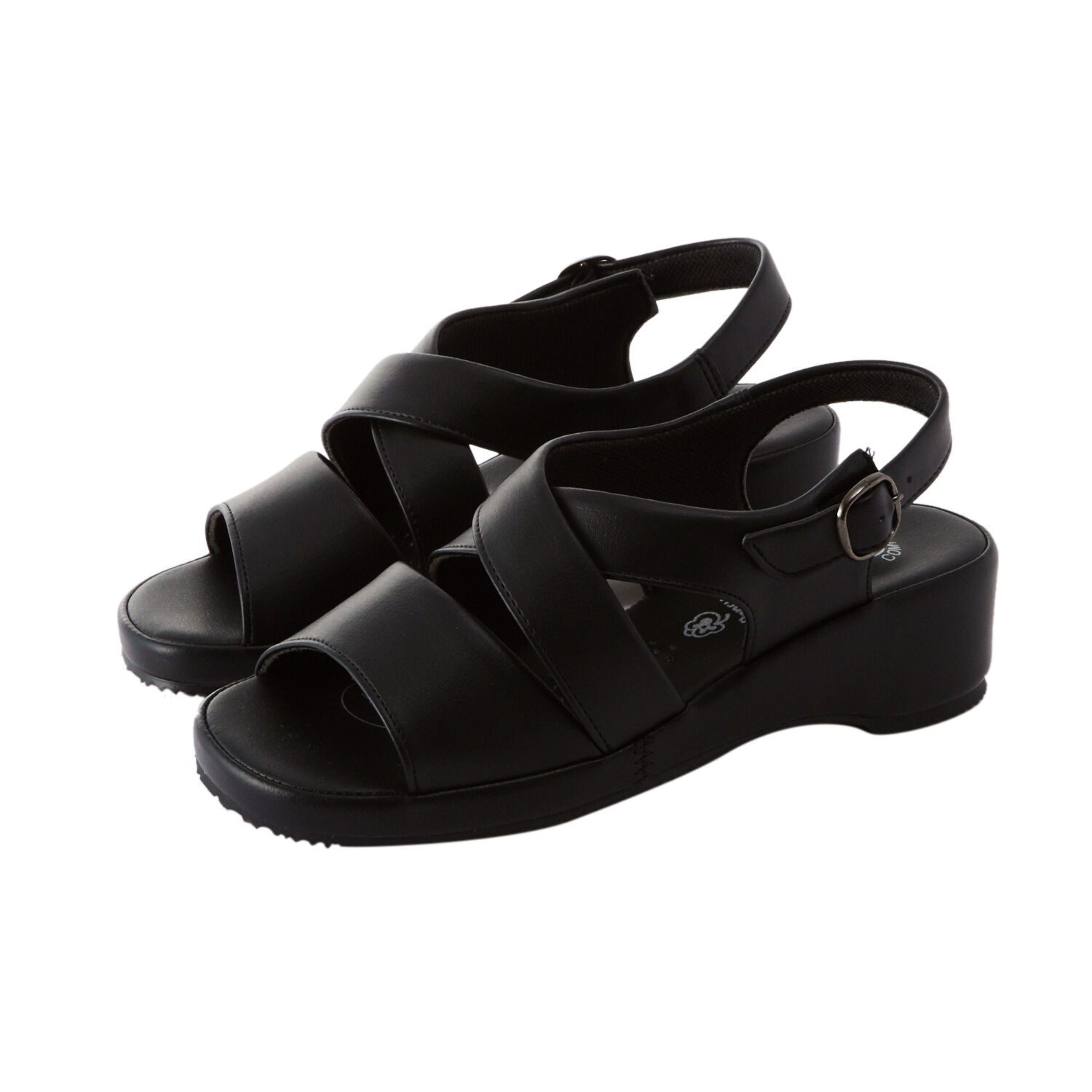 BACKYARD FAMILY「サンダル Pansy パンジー 通販 オフィスサンダル ナースサンダル コンフォートサンダル」|サンダル|ブラック1