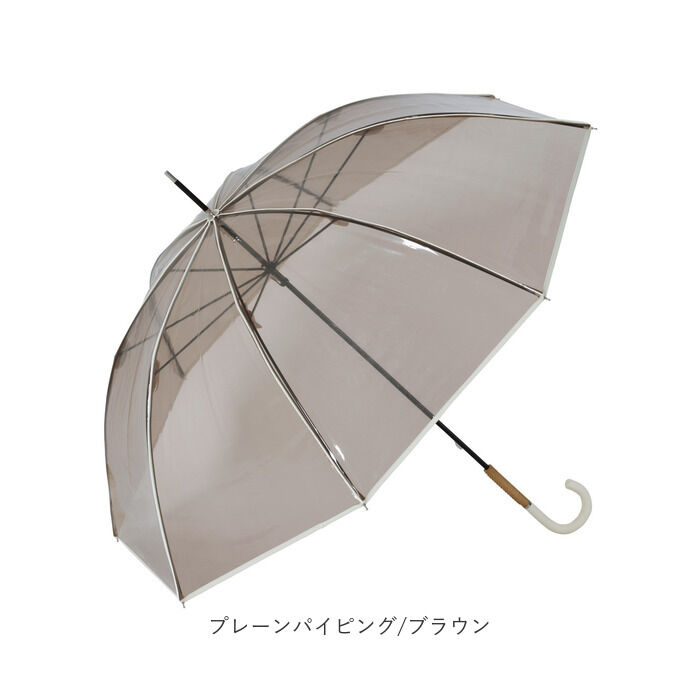 BACKYARD FAMILY「because ビコーズ ビニール傘 通販 長傘 雨傘 傘 アンブレラ 透明 クリア レディース」|傘|
