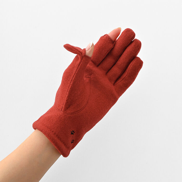 BACKYARD FAMILY「クロダ 手袋 レディース 通販 グローブ 手ぶくろ 暖かい かわいい ねこ スマートフォン対応」|手袋|