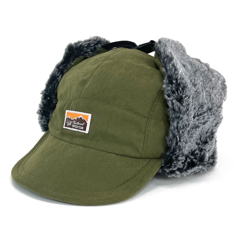 BACKYARD FAMILY「イヤー フラップ キャップ 通販 Well-Tailored ウェルテイラード フライトキャップ」|キャップ・キャスケット|グリーン1