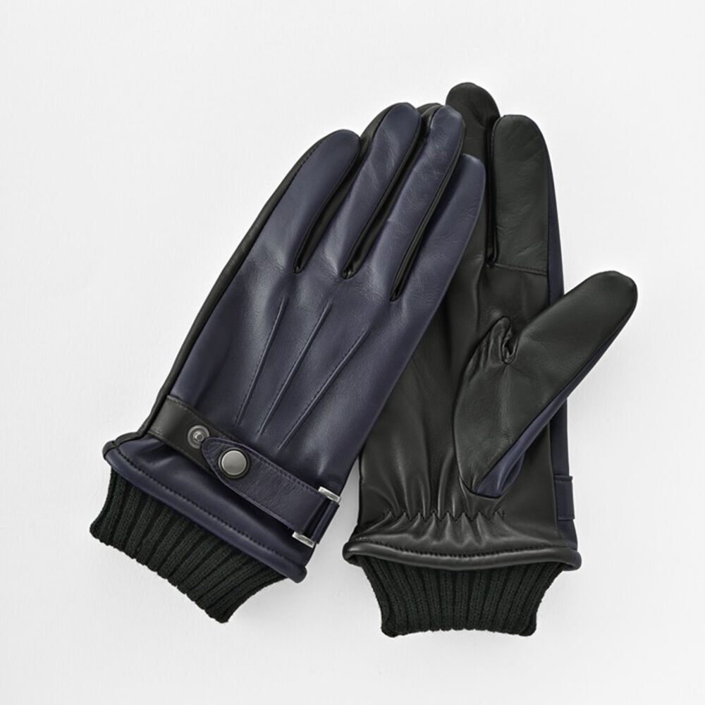 BACKYARD FAMILY「クロダ 手袋 メンズ 通販 革手袋 グローブ メンズ手袋 手ぶくろ メンズ手袋スマホ対応」|手袋|ブルー2