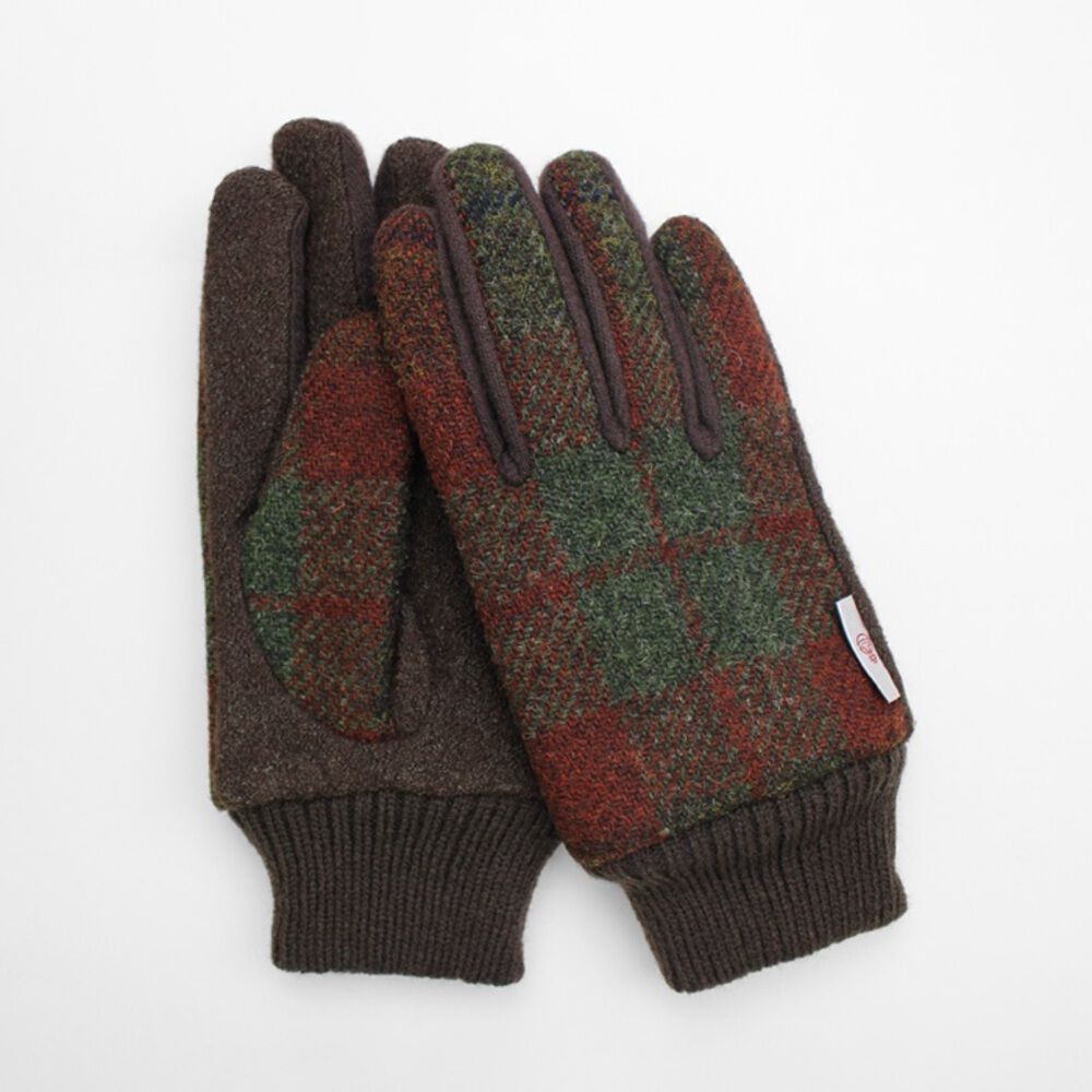 BACKYARD FAMILY「ハリスツイード 手袋 メンズ 通販 Harris Tweed グローブ 手ぶくろ」|手袋|ブラウン1