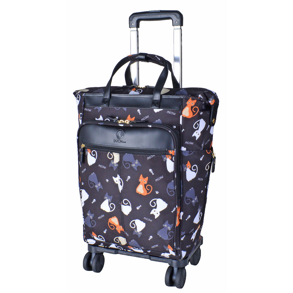 BACKYARD FAMILY「ショッピングカート 4輪 おしゃれ 通販 SAXON バッグ キャリーバッグ ショッピングキャリー」|キャリーケース|ブラック2