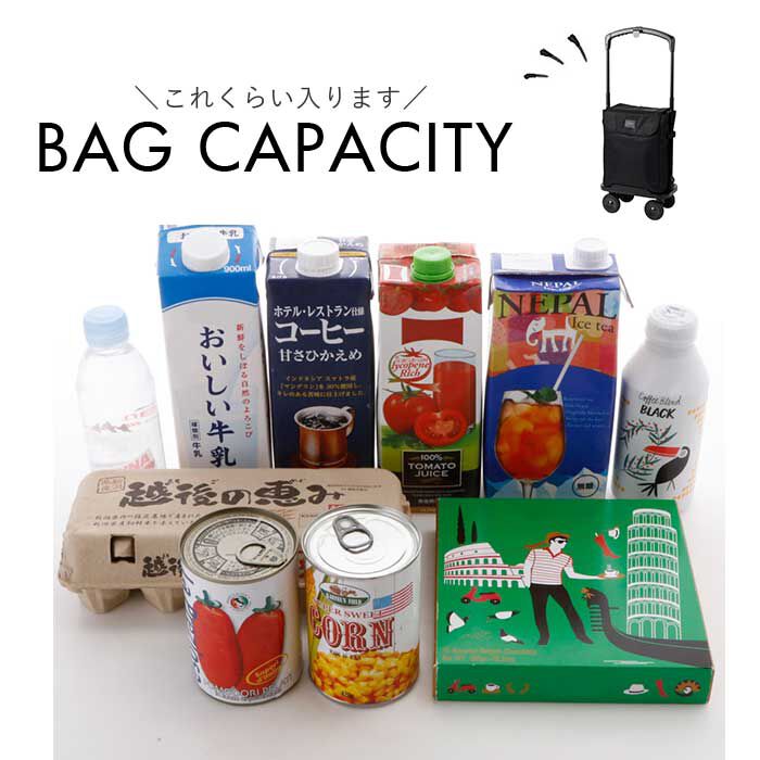 BACKYARD FAMILY「ココロ ショッピング カート 4輪 通販 ショッピングカート cocoro 横押しカート」|キャリーケース|