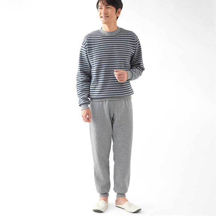 BACKYARD FAMILY「パジャマ 上下セット 裏起毛 通販 メンズ 長袖 セットアップ ルームウェア 部屋着 あったか」|ルームウェア|