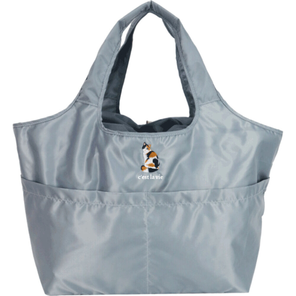 BACKYARD FAMILY「エコバッグ ポケット 大容量 通販 エコバック トートバッグ トートバック 手提げ トート」|トートバッグ|グレー1