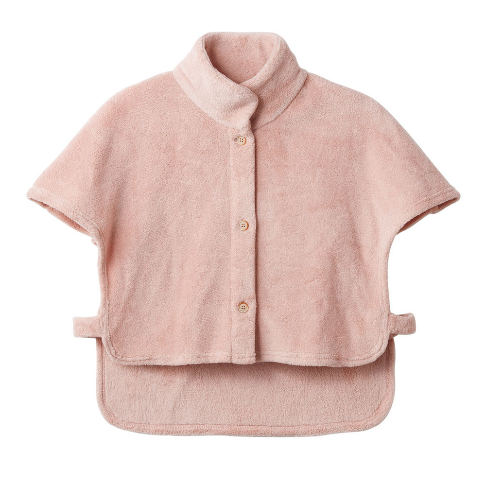 BACKYARD FAMILY「肩当て ボア レディース 通販 着るブランケット 着る毛布 かわいい 肩あて ガウン 毛布」|ルームウェア|ピンク1