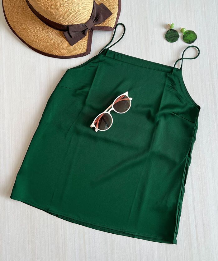 BACKYARD FAMILY「キャミソール カップなし 通販 サテン キャミ サテンキャミ さらさら 透けにくい レディース」|その他|