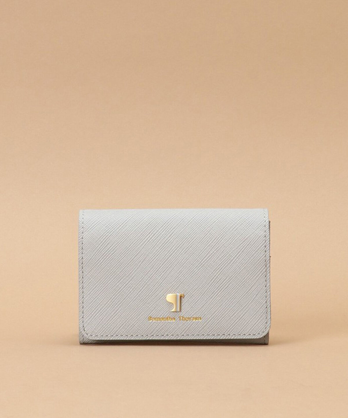 Samantha Thavasa「Pomme d'espoir ポムディスポワール バイカラーカードケース」|名刺入れ・カードケース|ライトグレー