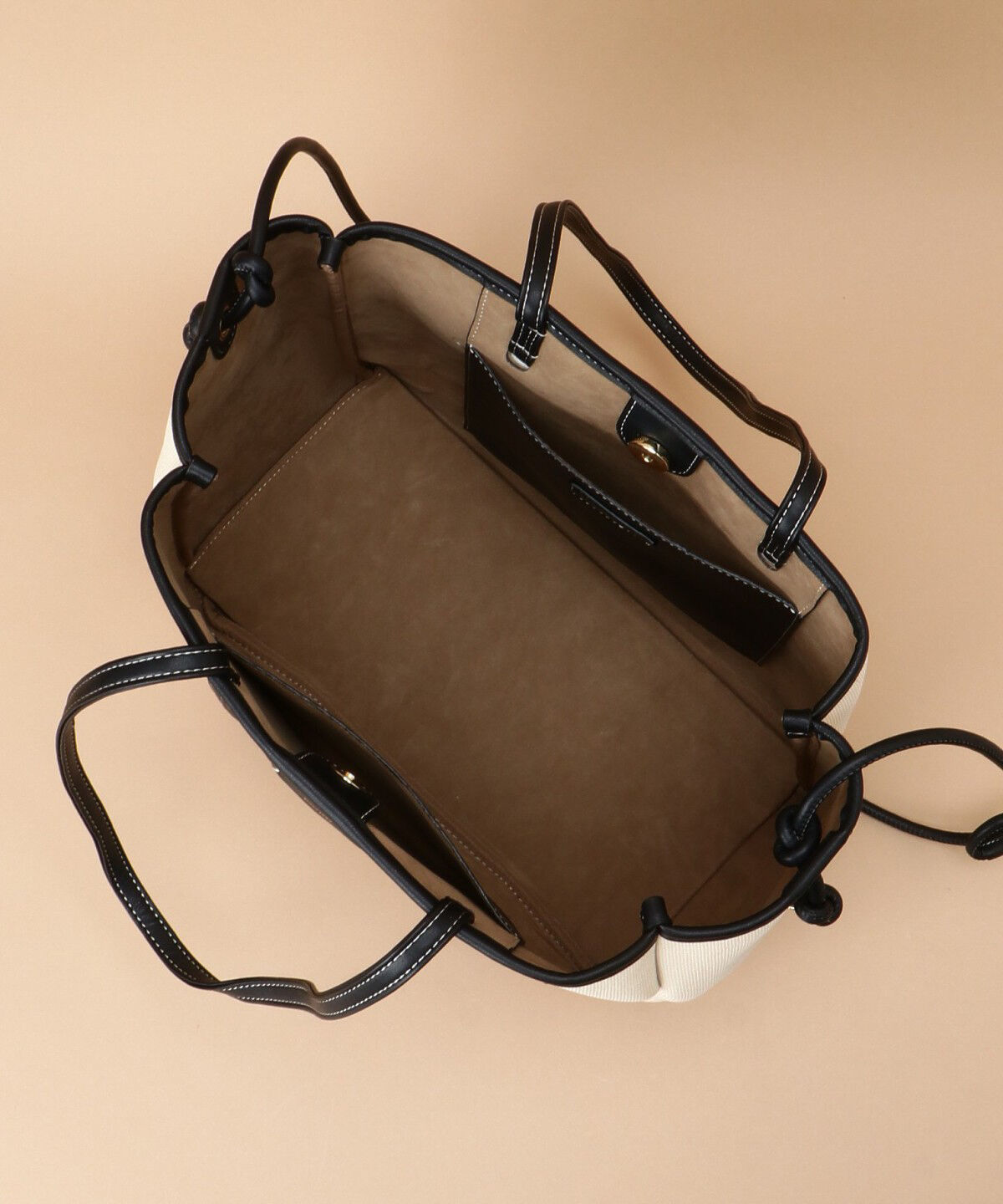 Samantha Thavasa「キャンバスデザイン 合皮トートバッグ 大サイズ」|トートバッグ|