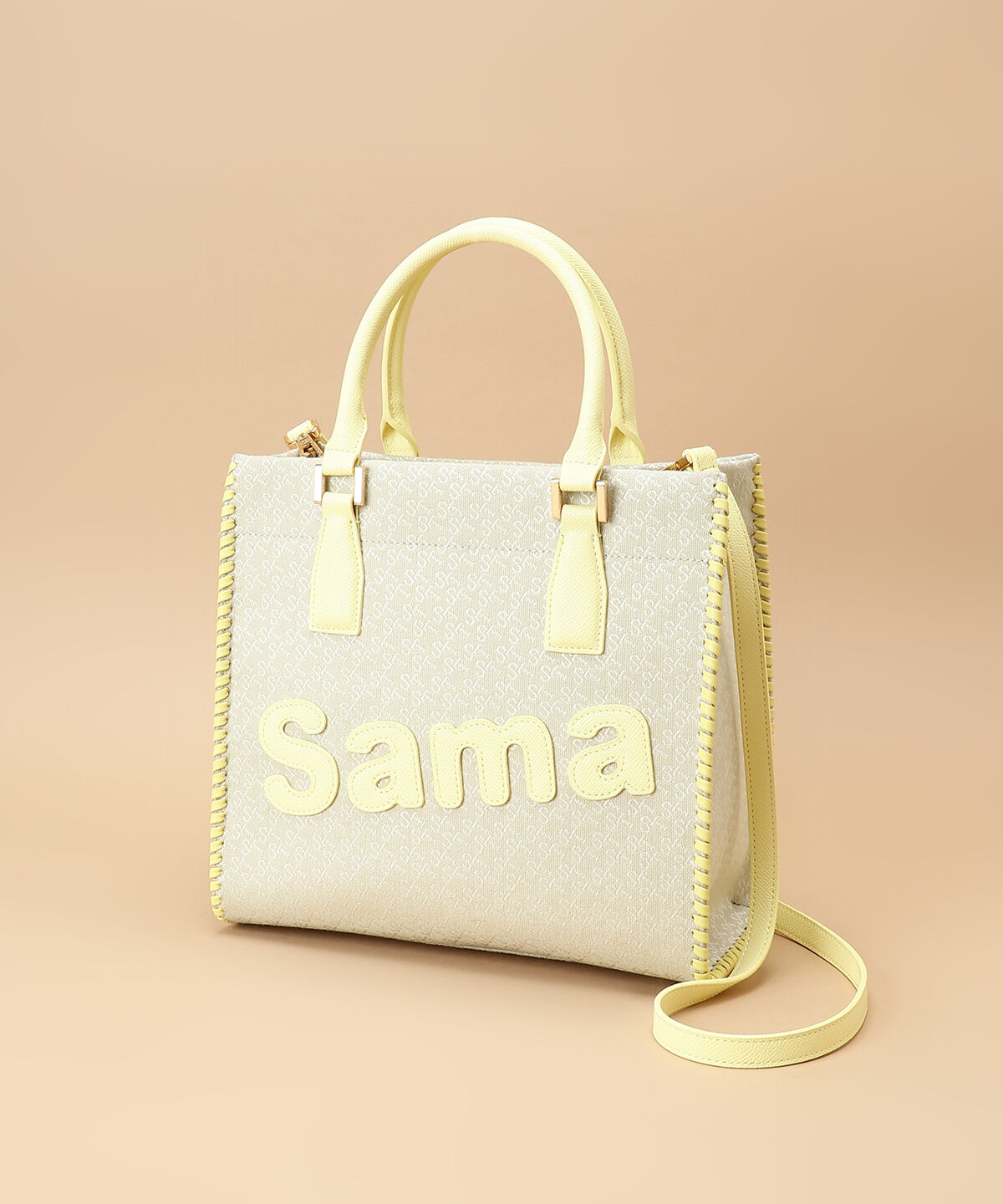 Samantha Thavasa「ST Jacquard サマタバスクエアトートバッグ」|トートバッグ|