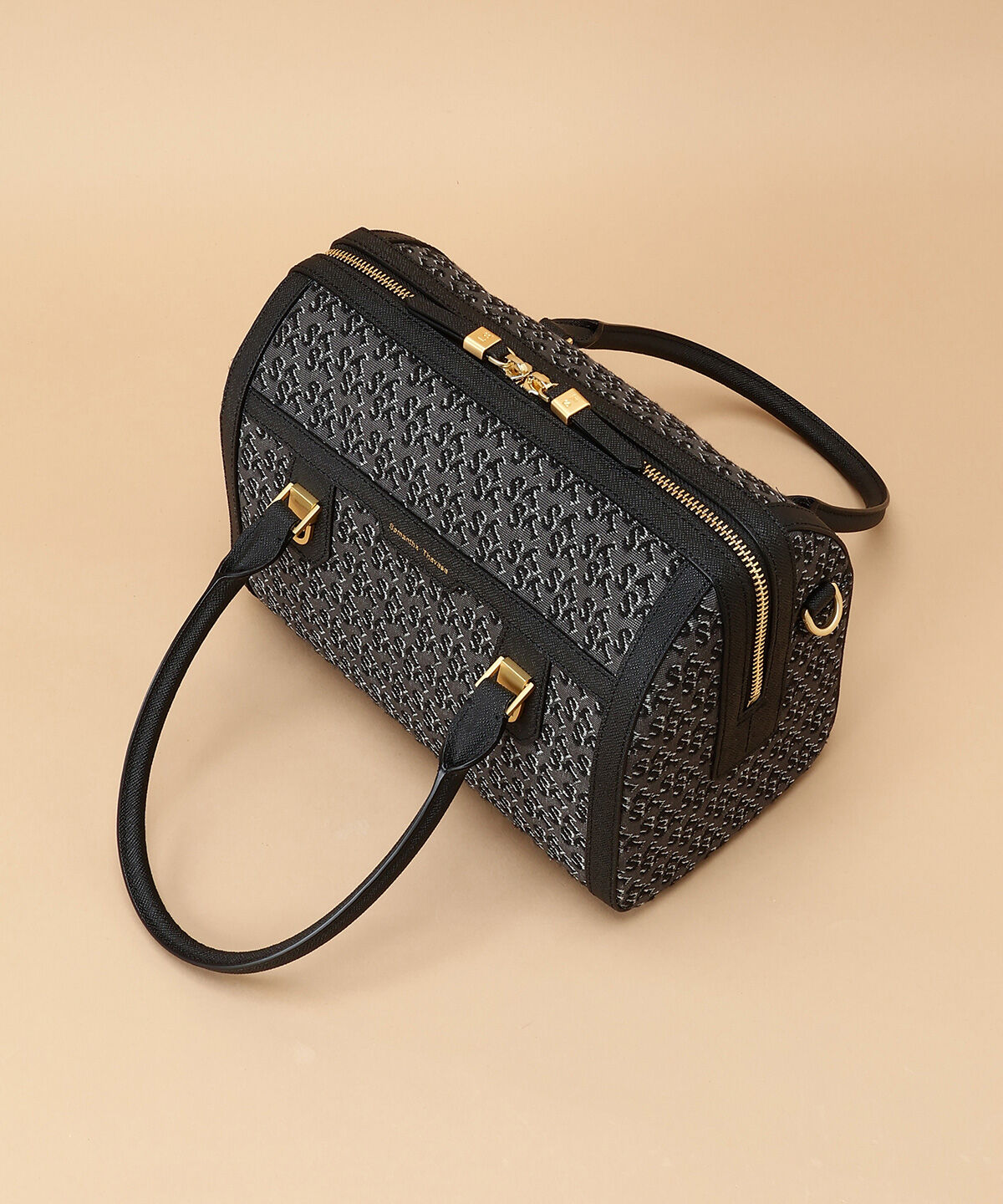 Samantha Thavasa「ST Jacquard シルエット ボストンバッグ」|ボストンバッグ|