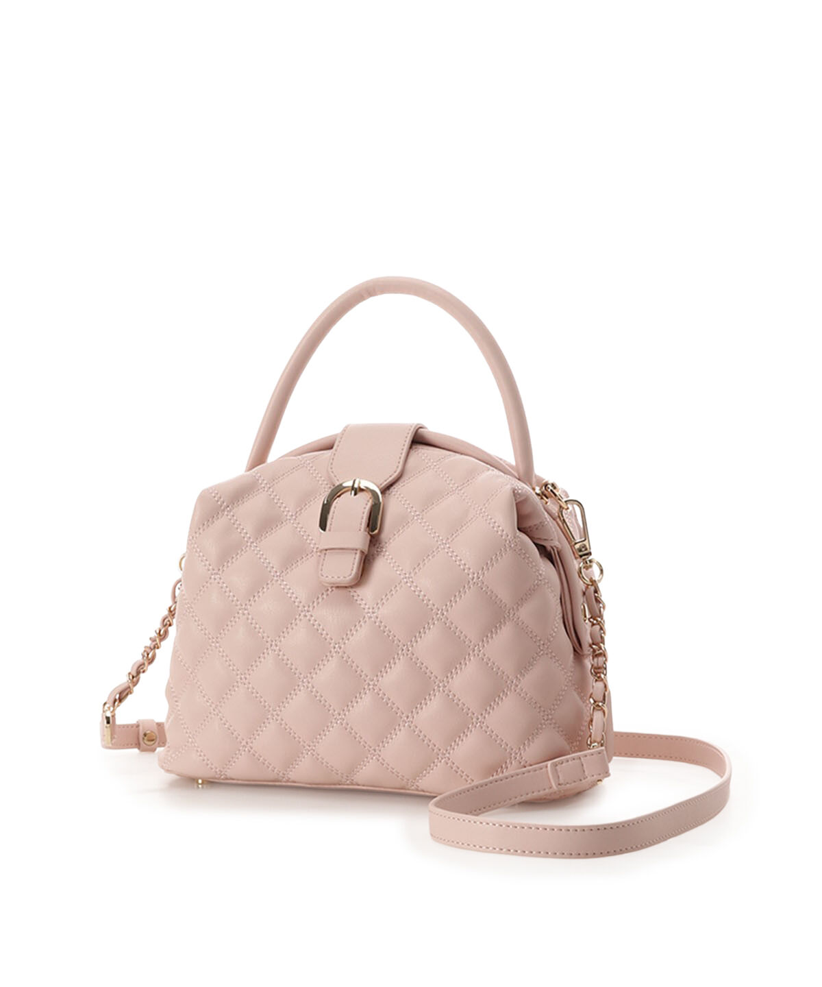 Samantha Thavasa「ラウンド型キルティング ワンハンドルバッグ 大サイズ」|ハンドバッグ|