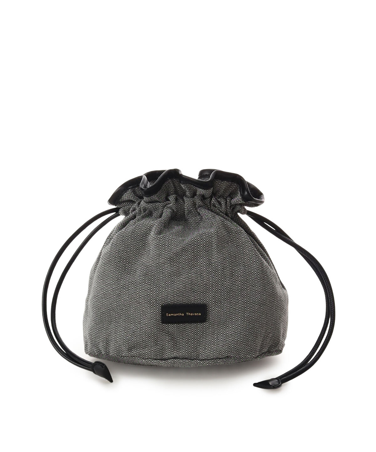 Samantha Thavasa「巾着付きフリルハンドルカゴバッグ」|ハンドバッグ|