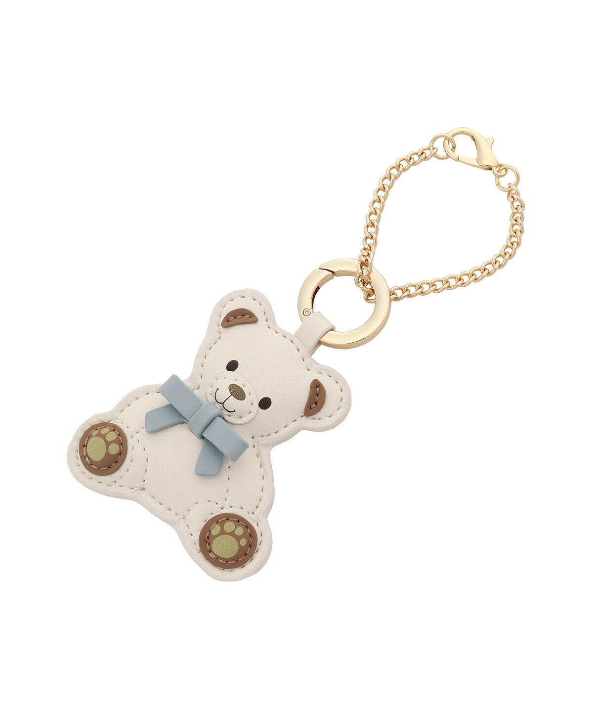 Samantha Thavasa「ベアモチーフ ミラーバッグチャーム」|チャーム・キーホルダー|オフホワイト