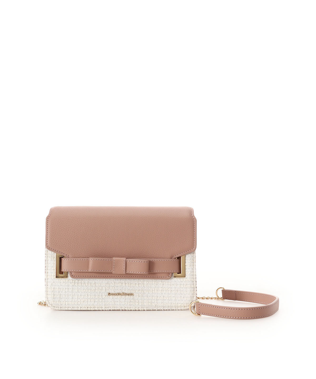 Samantha Thavasa「ループツイードデザイン エムシュシュⅢ ショルダーバッグ」|ショルダー・メッセンジャー|ﾋﾟﾝｸﾍﾞｰｼﾞｭ