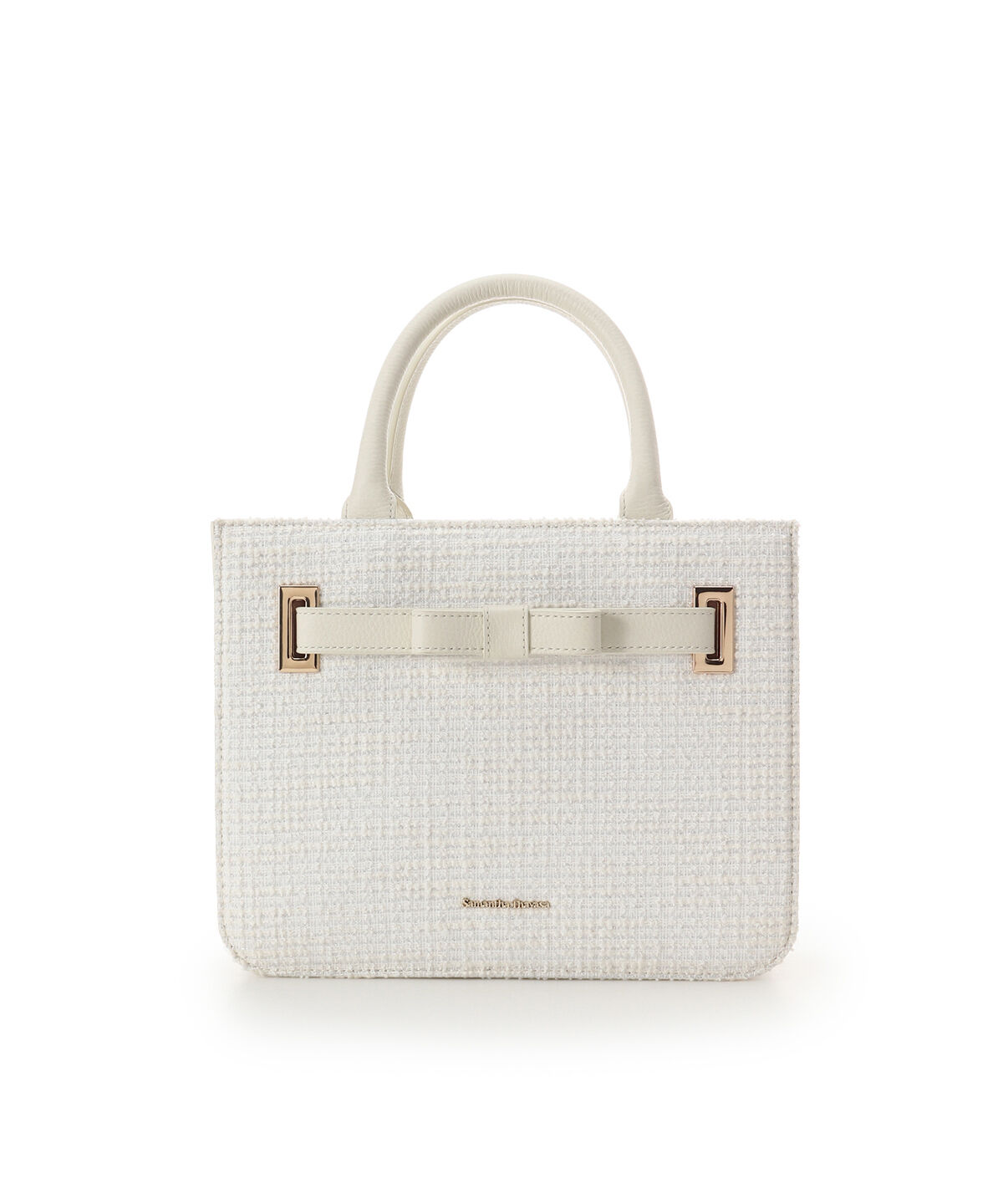 Samantha Thavasa「ループツイードデザイン エムシュシュⅢ トートバッグ」|トートバッグ|オフホワイト