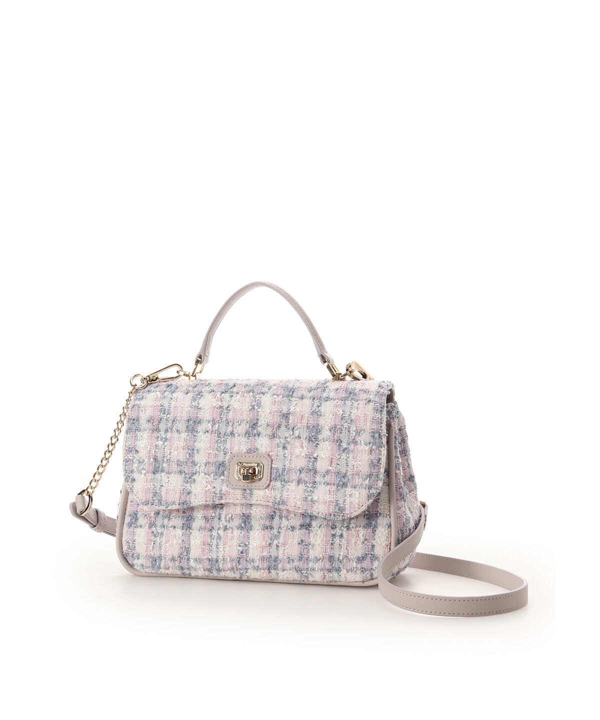 Samantha Thavasa「オリジナル金具ツイード ワンハンドルバッグ」|ハンドバッグ|