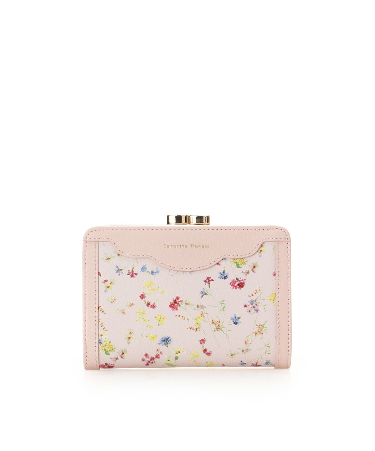 Samantha Thavasa「フラワーモチーフ 口金折財布」|財布|ﾋﾟﾝｸﾍﾞｰｼﾞｭ