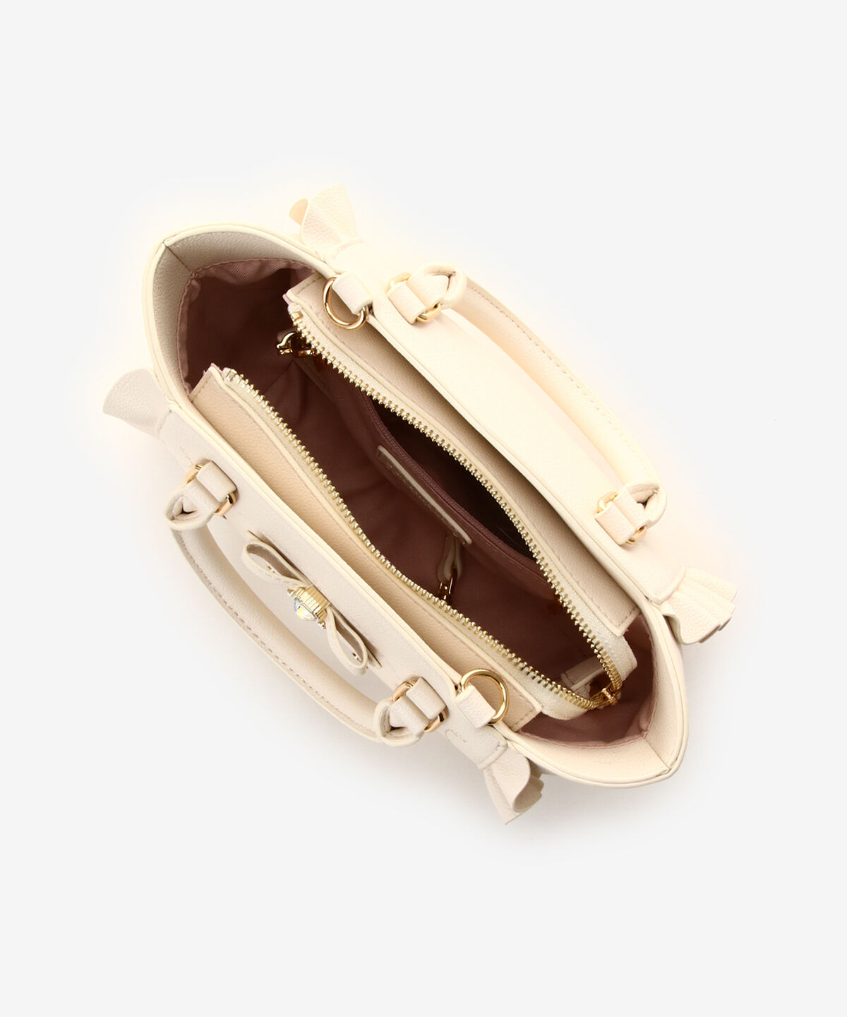 Samantha Vega「サイドレースアップリボンビジューミニフラッター」|ショルダー・メッセンジャー|