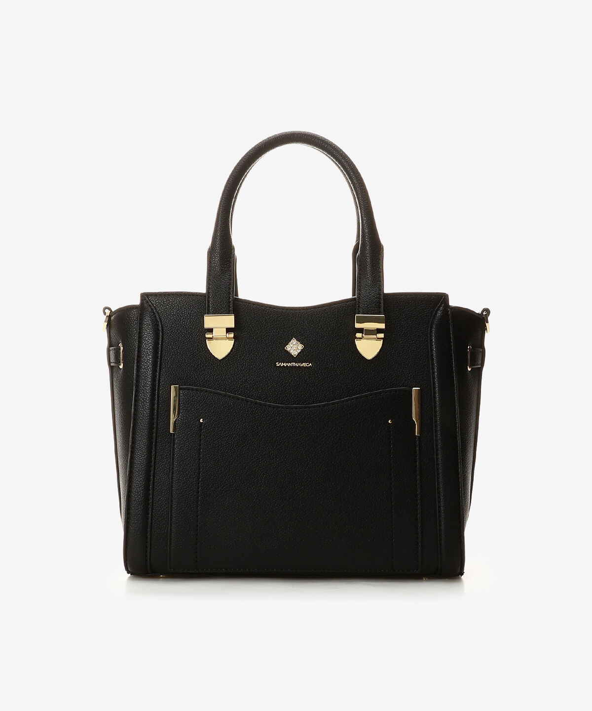 Samantha Vega「ダイヤカットトートバッグ」|ハンドバッグ|ブラック