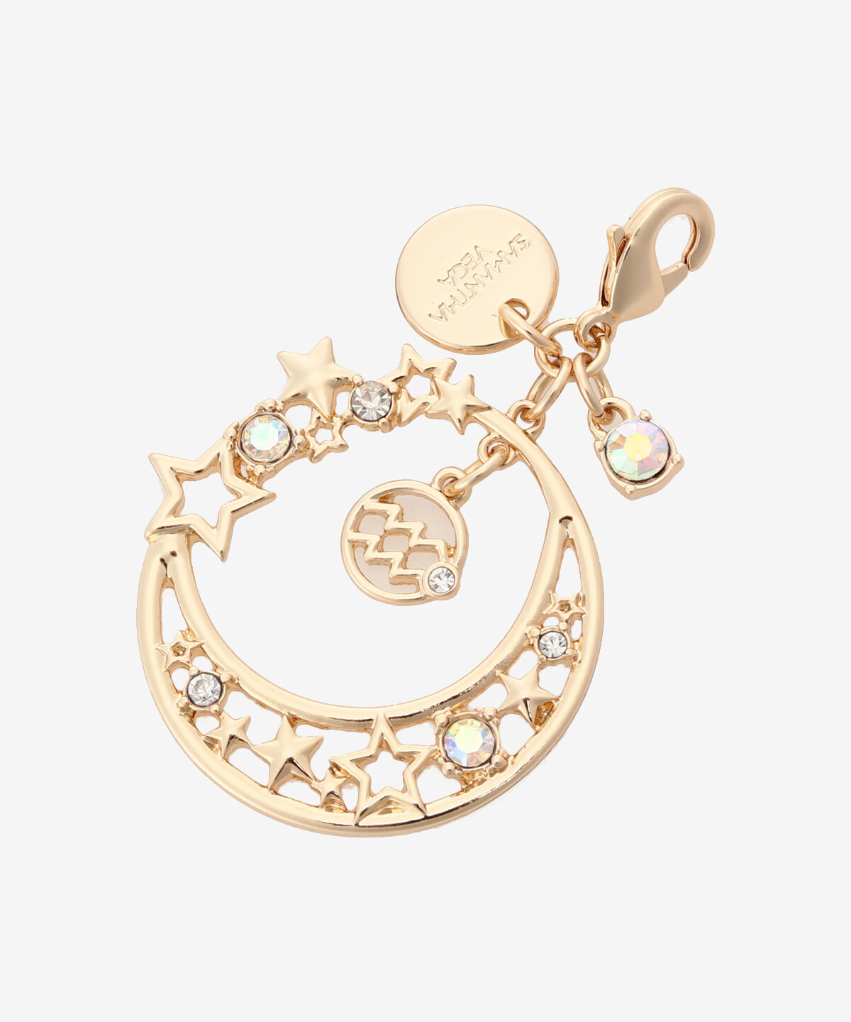 Samantha Vega「星座ファスナーチャーム（みずがめ座）」|チャーム・キーホルダー|ゴールド