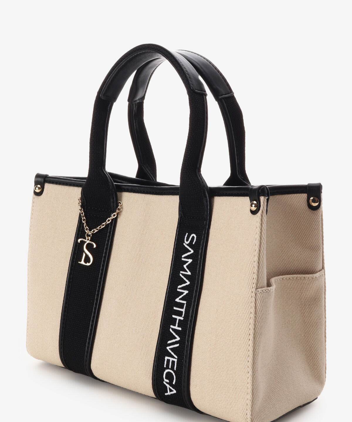 Samantha Vega「ロゴテープキャンバスハンドバッグ（小）」|ハンドバッグ|