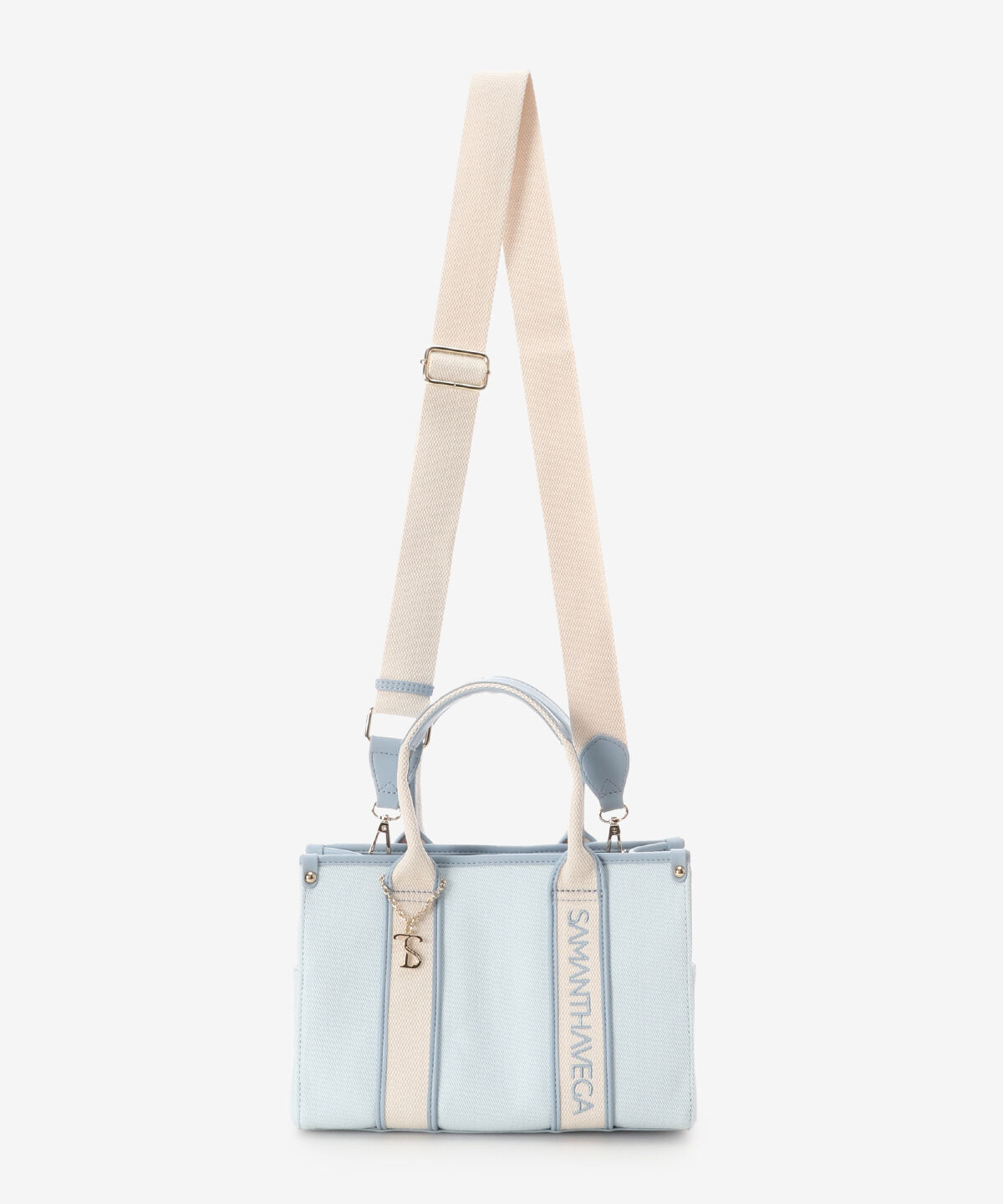 Samantha Vega「ロゴテープキャンバスハンドバッグ（小）」|ハンドバッグ|