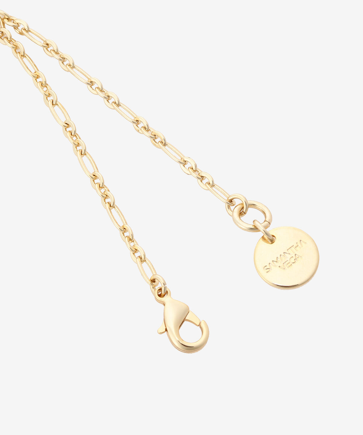 Samantha Vega「ドロップストーンイニシャルバッグチャーム（N）」|チャーム・キーホルダー|