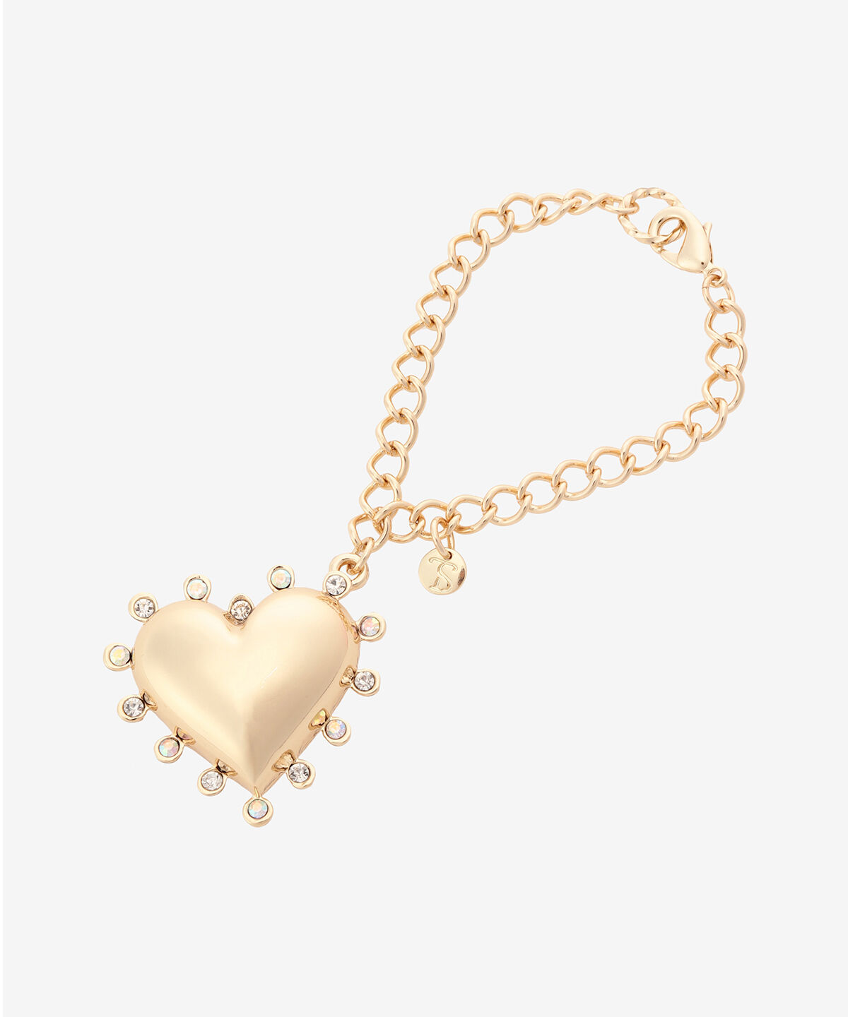 Samantha Vega「ストーンハートバッグチャーム」|チャーム・キーホルダー|ゴールド