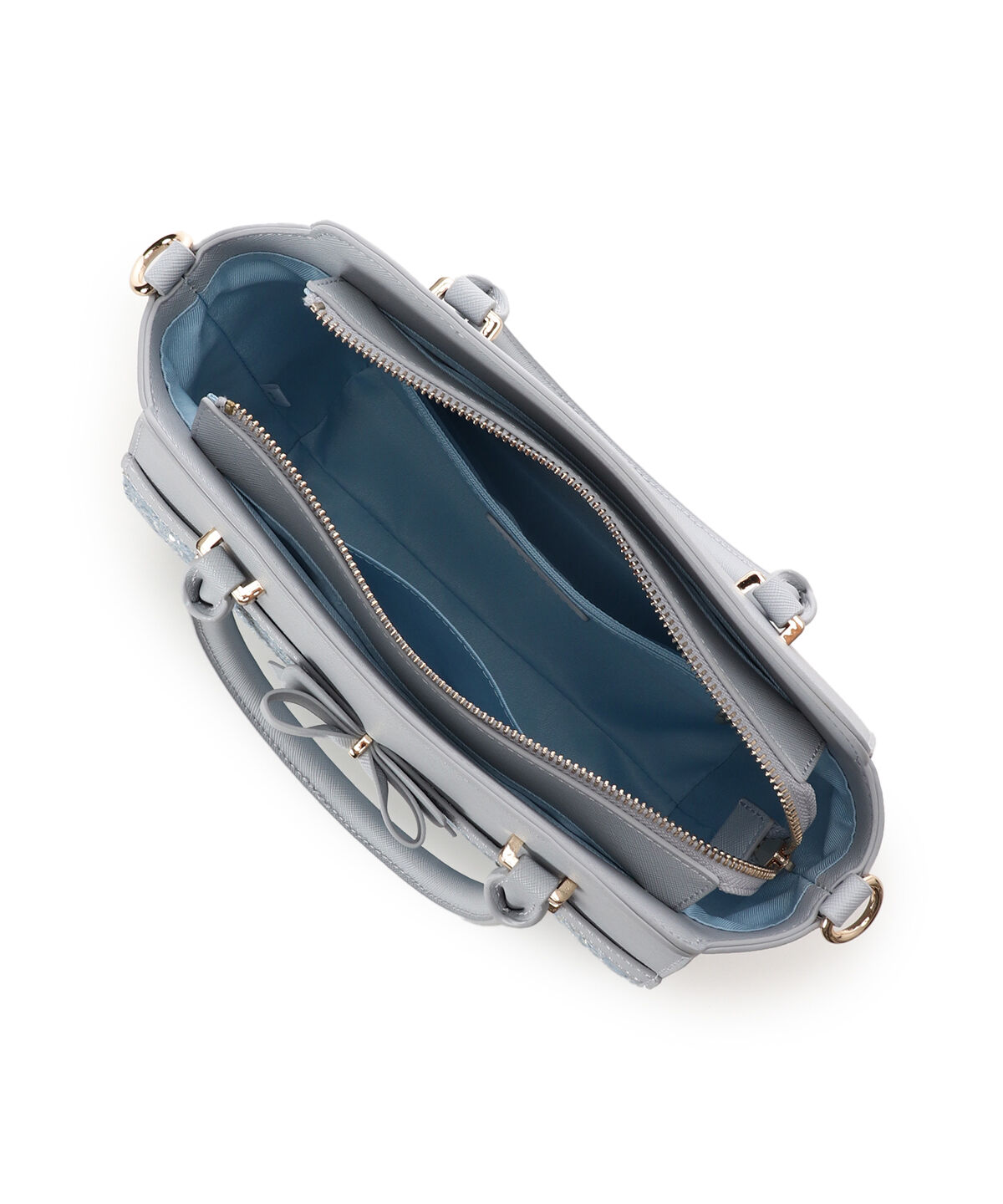 Samantha Vega「ツイードアクセントリボンハンドバッグ」|ハンドバッグ|