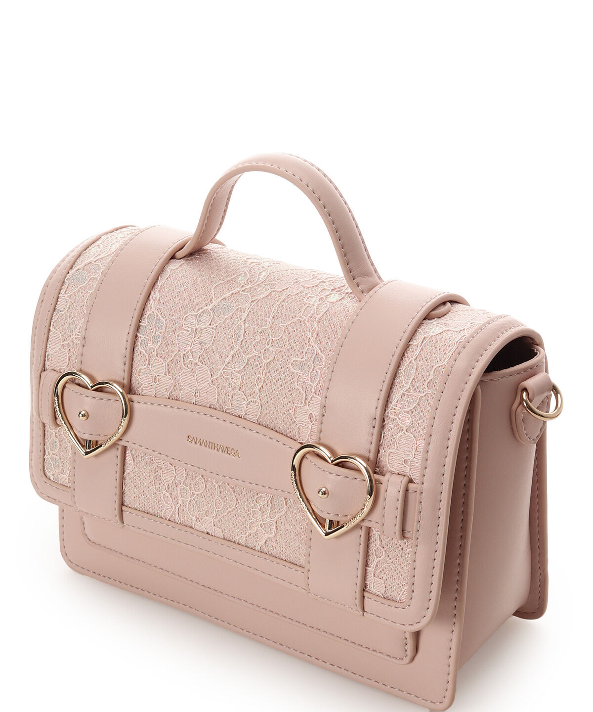Samantha Vega「レースハートベルトサッチェルショルダーバッグ」|ショルダー・メッセンジャー|