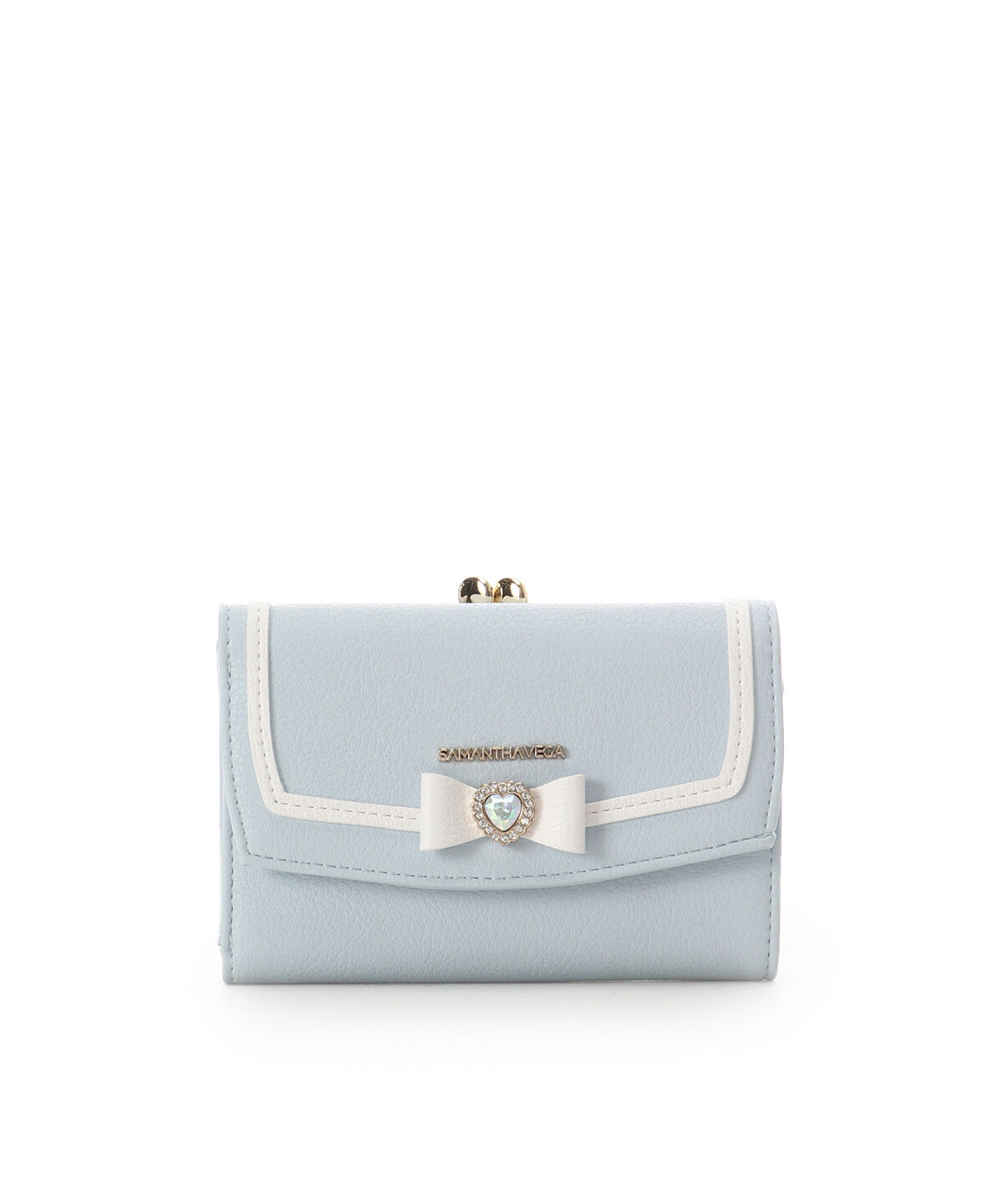 Samantha Vega「ブロッサムリボン折財布」|財布|ライトブルー