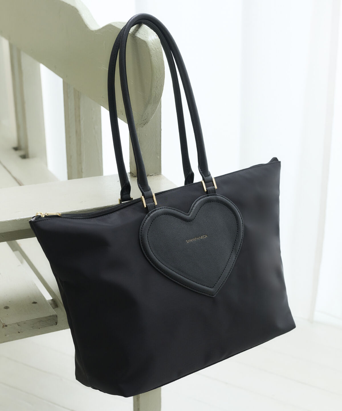 Samantha Vega「フロントハートナイロントートバッグ」|トートバッグ|