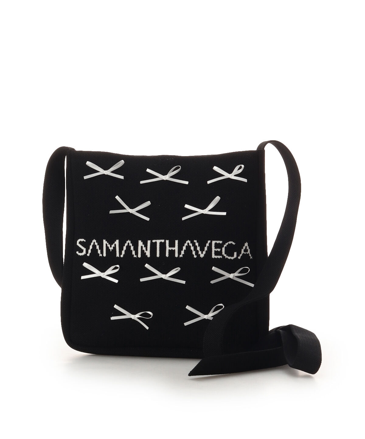 Samantha Vega「ニットショルダーバッグ」|ショルダー・メッセンジャー|ブラック