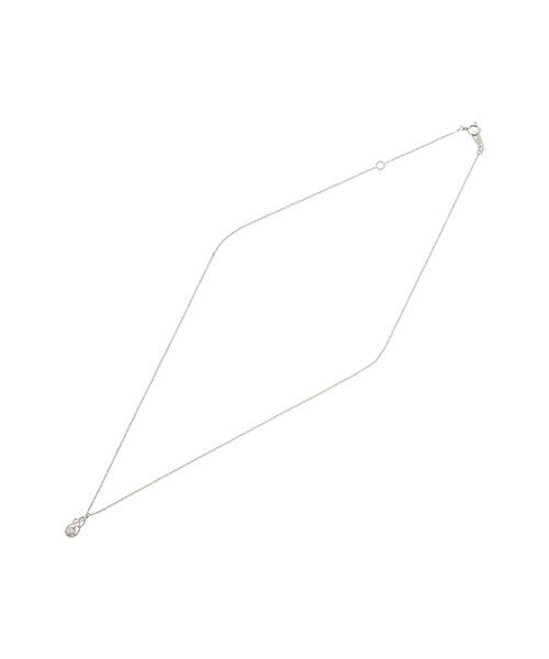 Samantha Tiara「K10 WG Infinity Love Knot バースデーストーンネックレス《4月 誕生石》」|ネックレス|