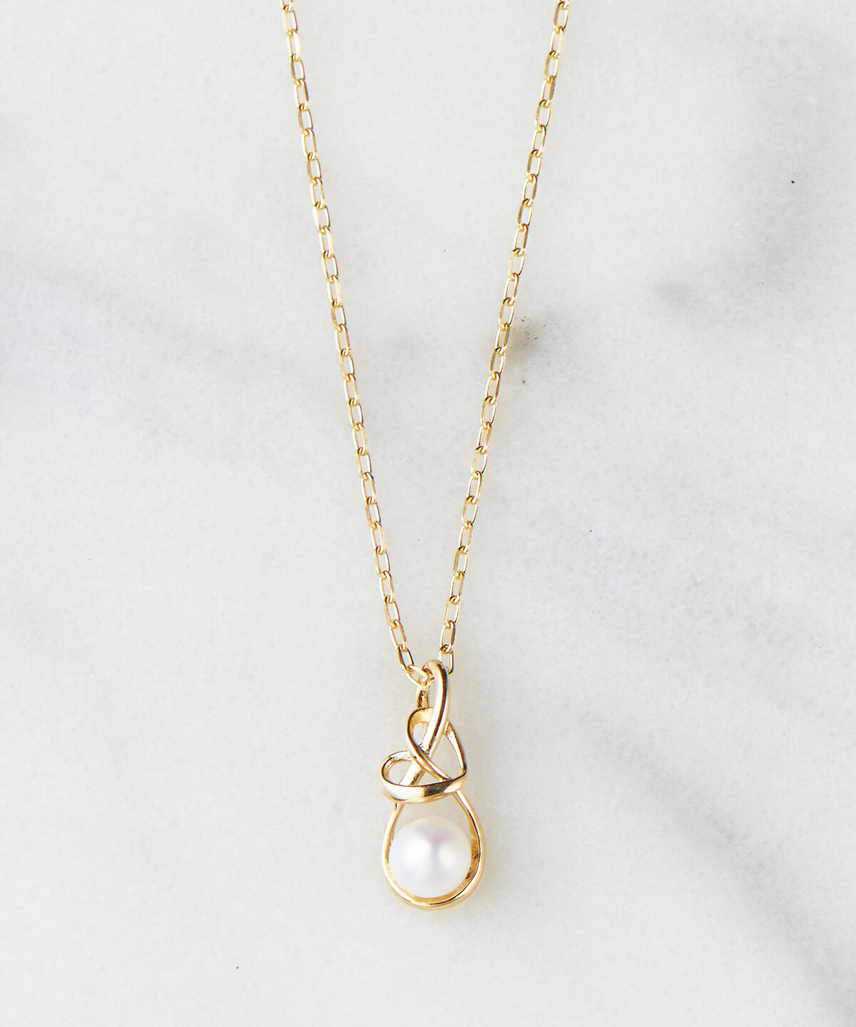 Samantha Tiara「K10 YG Infinity Love Knot バースデーストーンネックレス《6月 誕生石》」|ネックレス|K10 YG