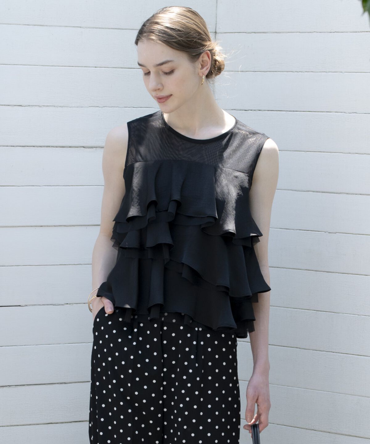 アンドクチュール「ティアードフリルブラウス」|シャツ・ブラウス|