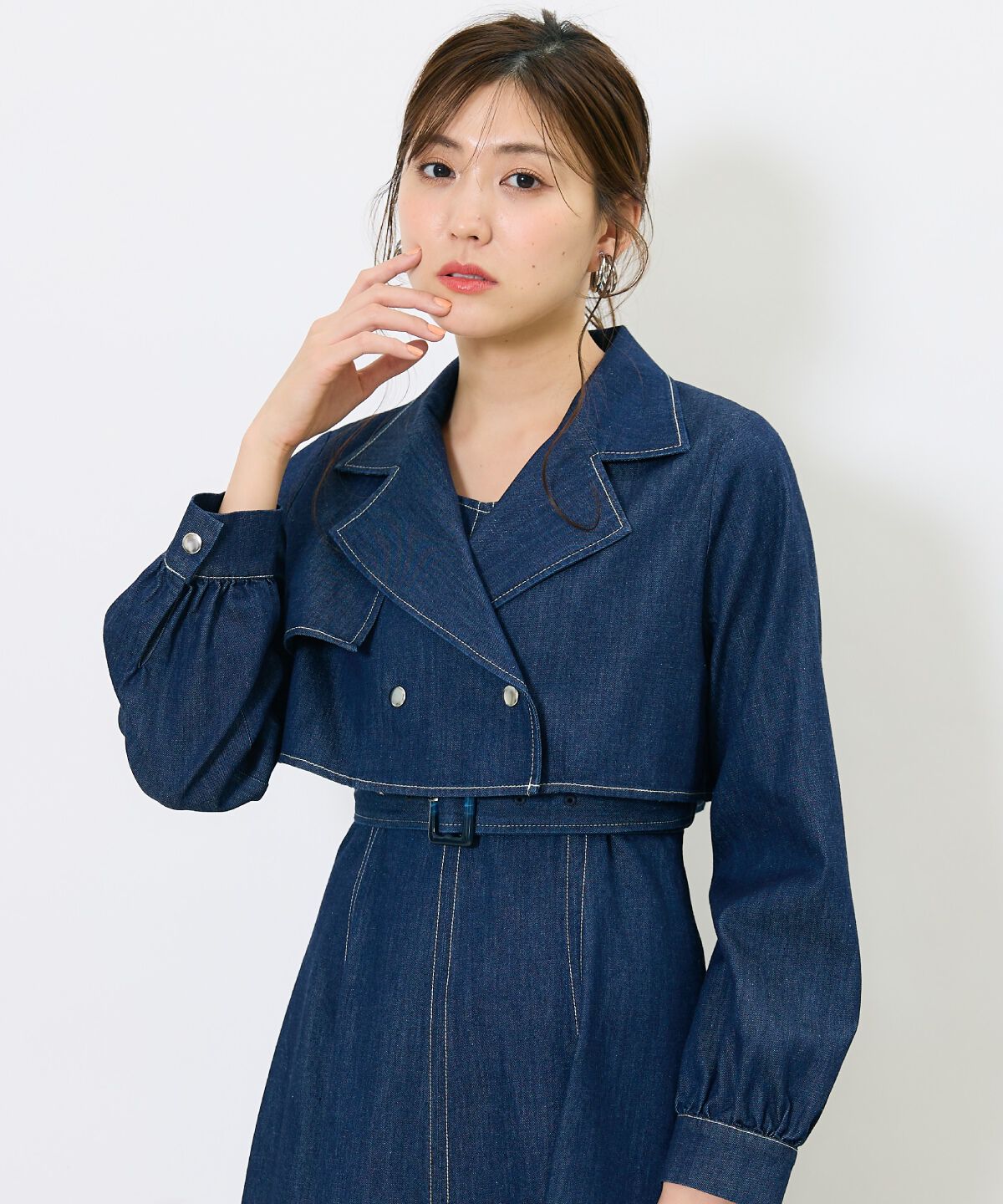 アンドクチュール「トレンチライクアンサンブルワンピース」|ワンピース|