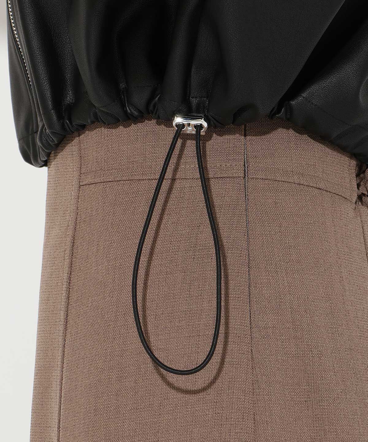 アンドクチュール「フェイクレザーブルゾン」|ブルゾン・スタジャン|