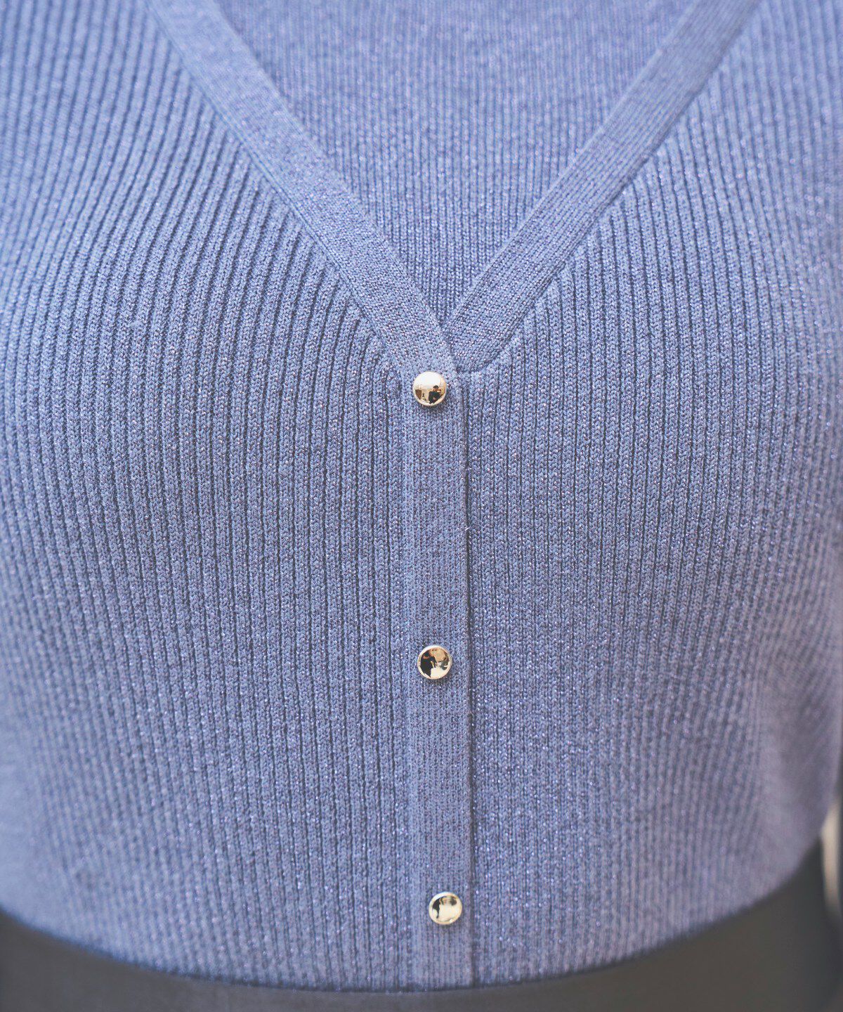 アンドクチュール「ホルタードッキングカーディガン風プルオーバー」|ニット・セーター|