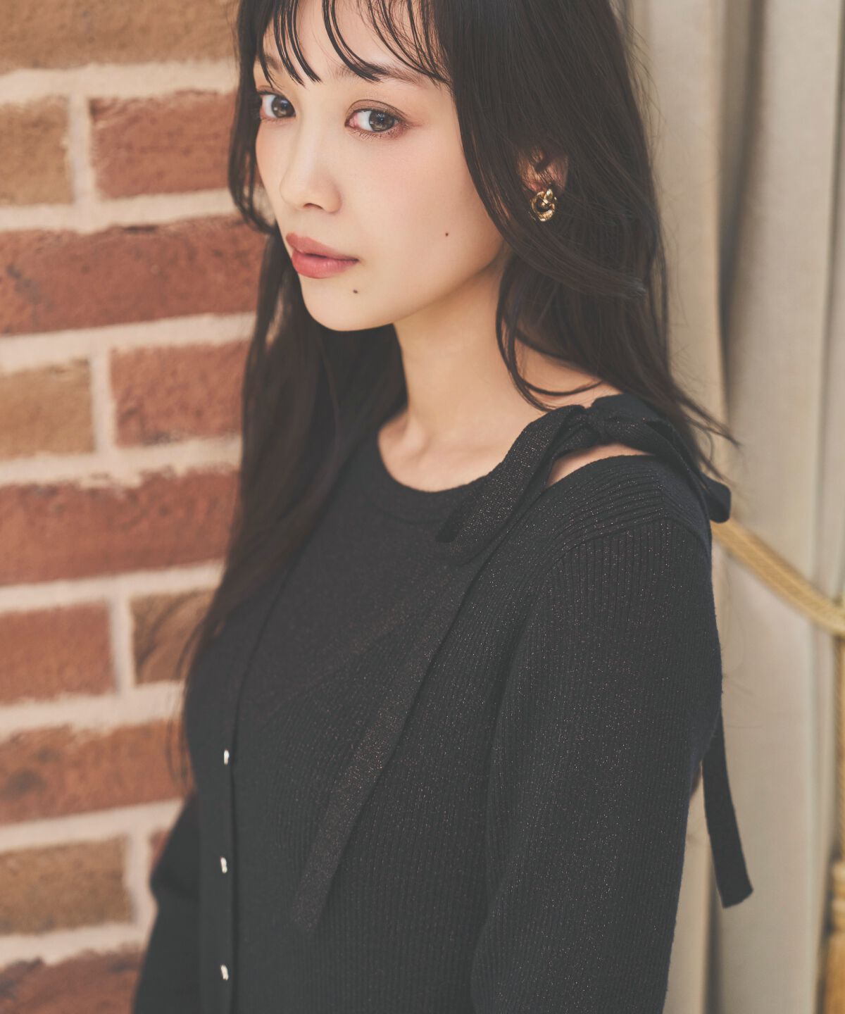 アンドクチュール「ホルタードッキングカーディガン風プルオーバー」|ニット・セーター|