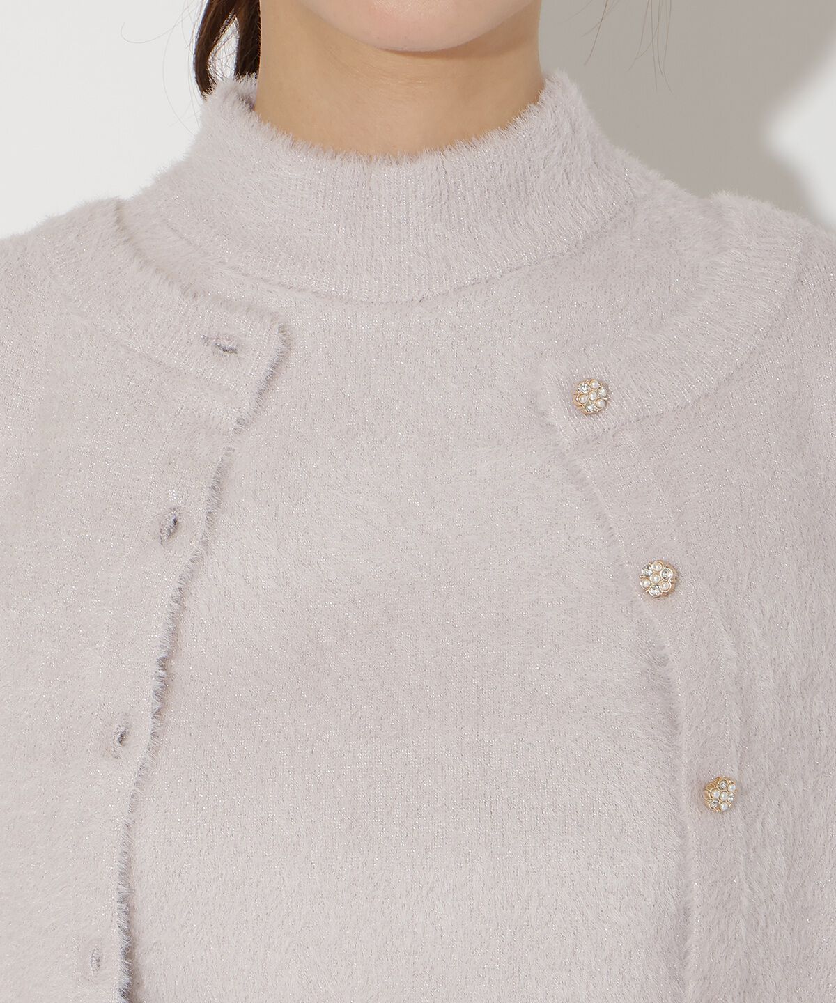 アンドクチュール「フェザーニットアンサンブル」|カーディガン|