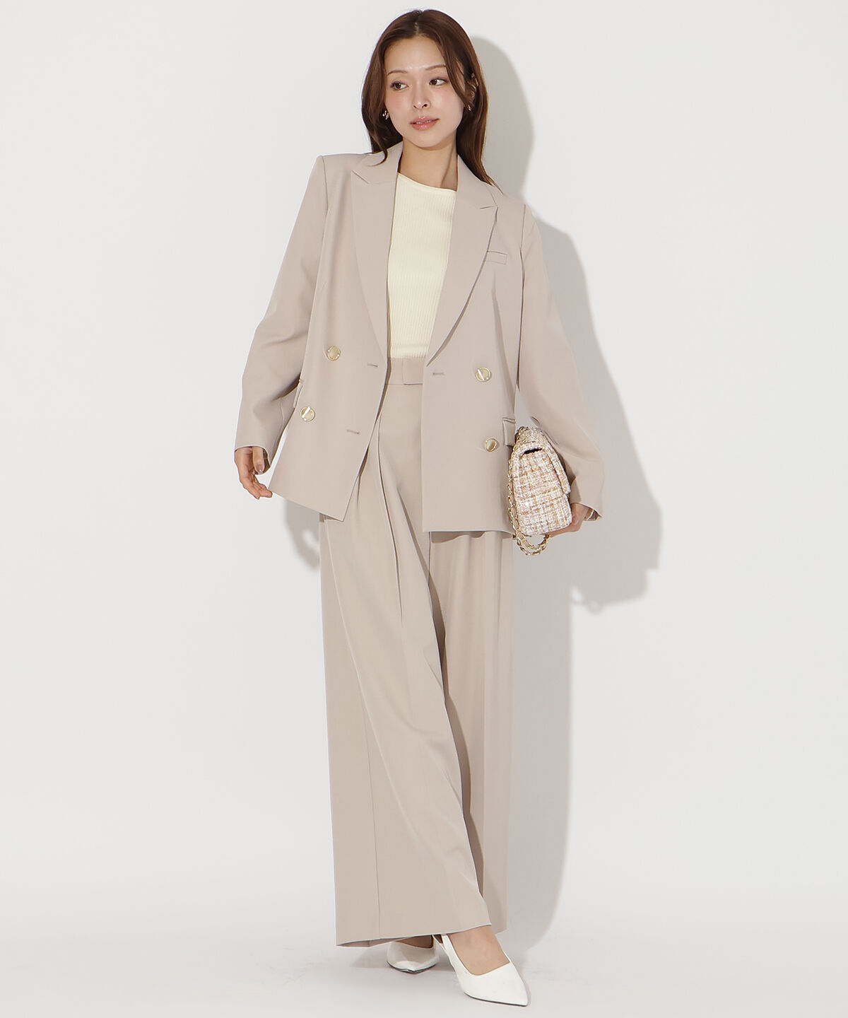 アンドクチュール「ダブルテーラードジャケット」|テーラードジャケット|