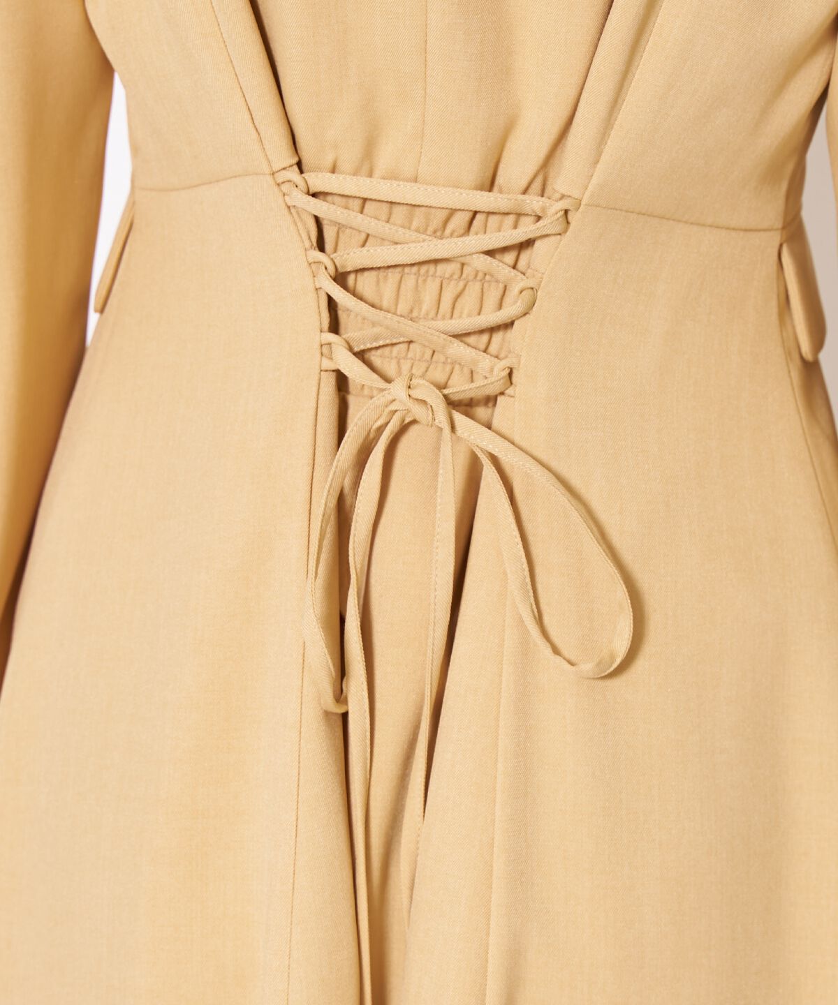 アンドクチュール「Vネックパフスリーブワンピース」|ワンピース|