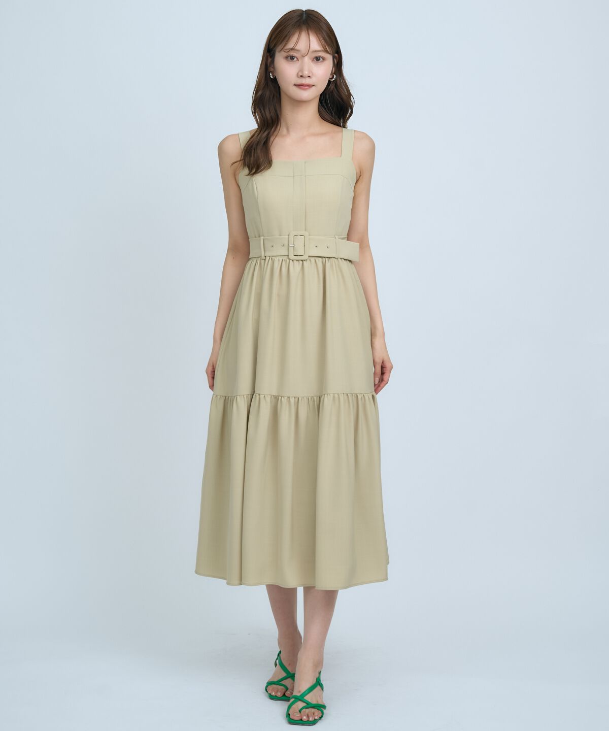 アンドクチュール「テーラードジレ&times;ティアードキャミワンピース」|ワンピース|