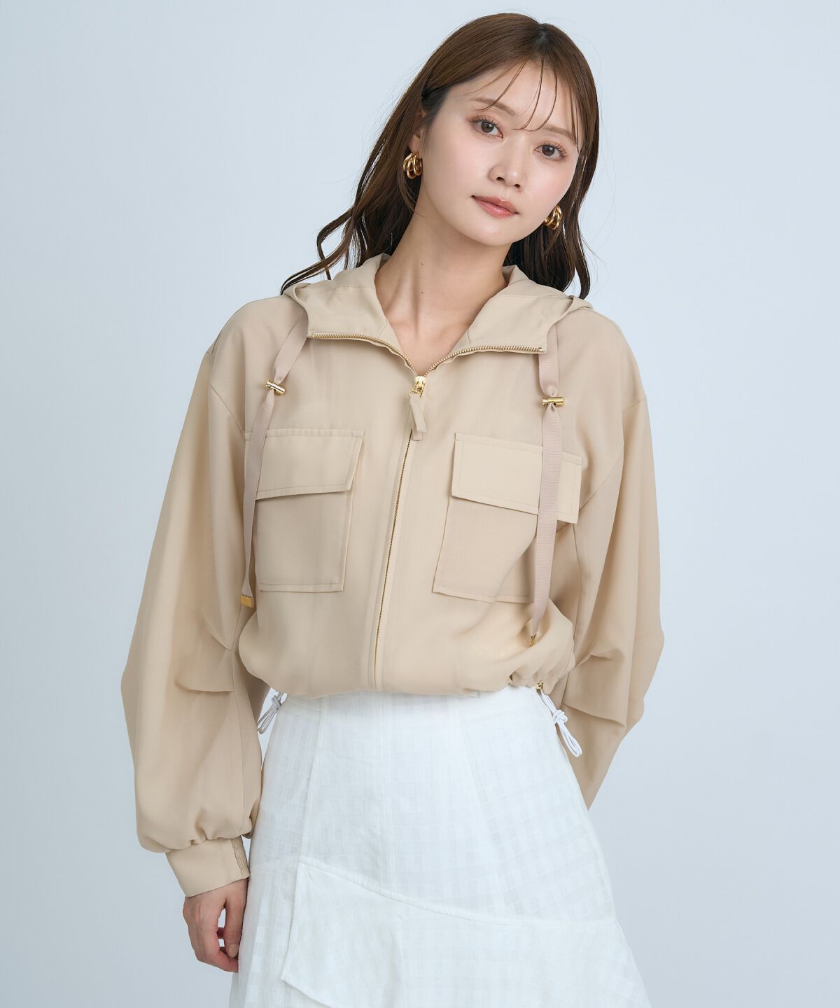 アンドクチュール「シアーフーディーブルゾン」|ブルゾン・スタジャン|