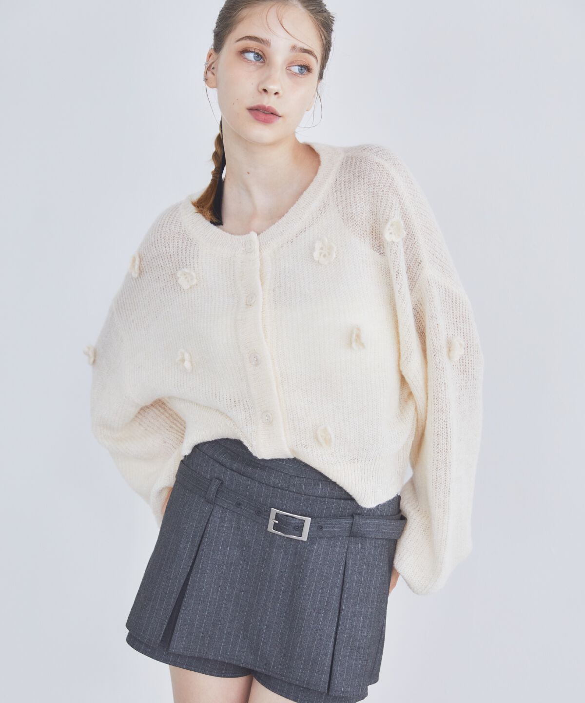 REDYAZEL「クロシェフラワーカーディガン」|カーディガン|